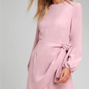 Lulu’s Pink Long Sleeve Dress